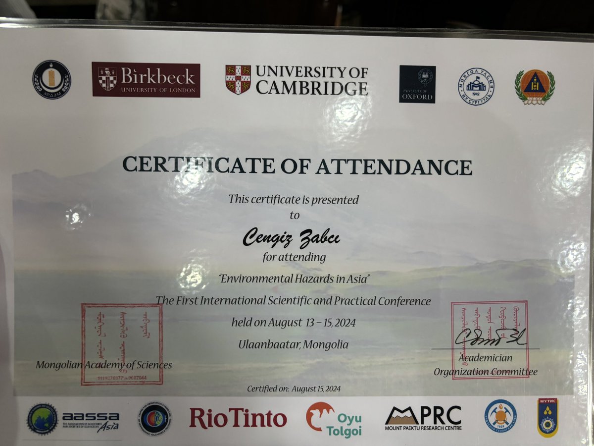 It was great to be part of this magnificent “Environmental Hazards in Asia” conference.