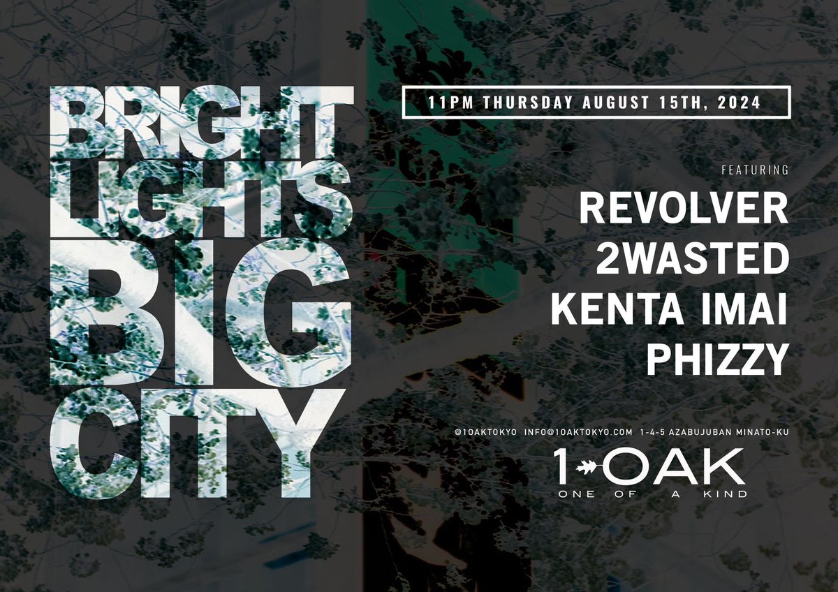 to nite
<a href="/1oaktokyo/">1 OAK TOKYO</a> 
#1oaktokyo