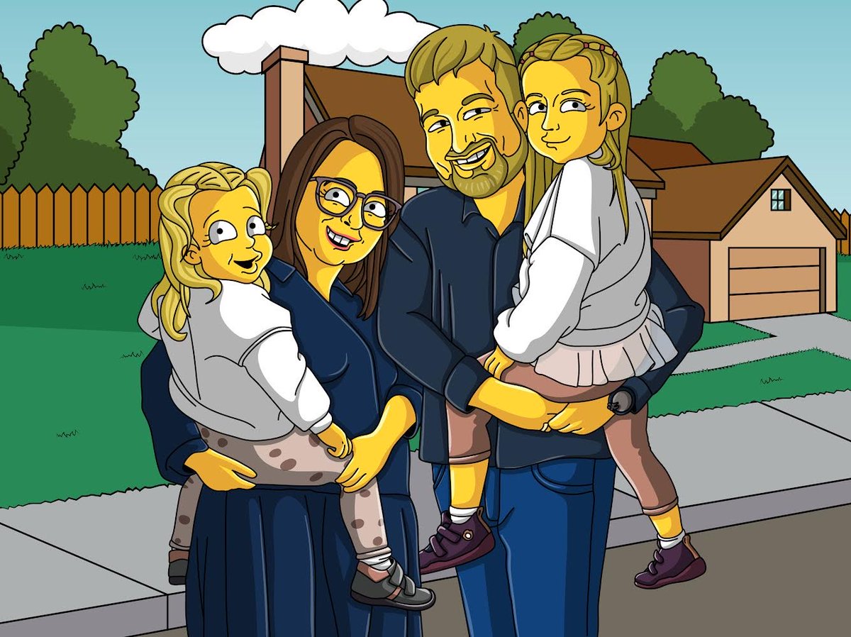 _dIb__'s tweet photo. Gm Fam☕️☕️☀️
Portrait of a happy family
#Simpsons #family #girls #Simpsonsportrait #caricature #poster #portrait https://t.co/FZlEJ0BAs2