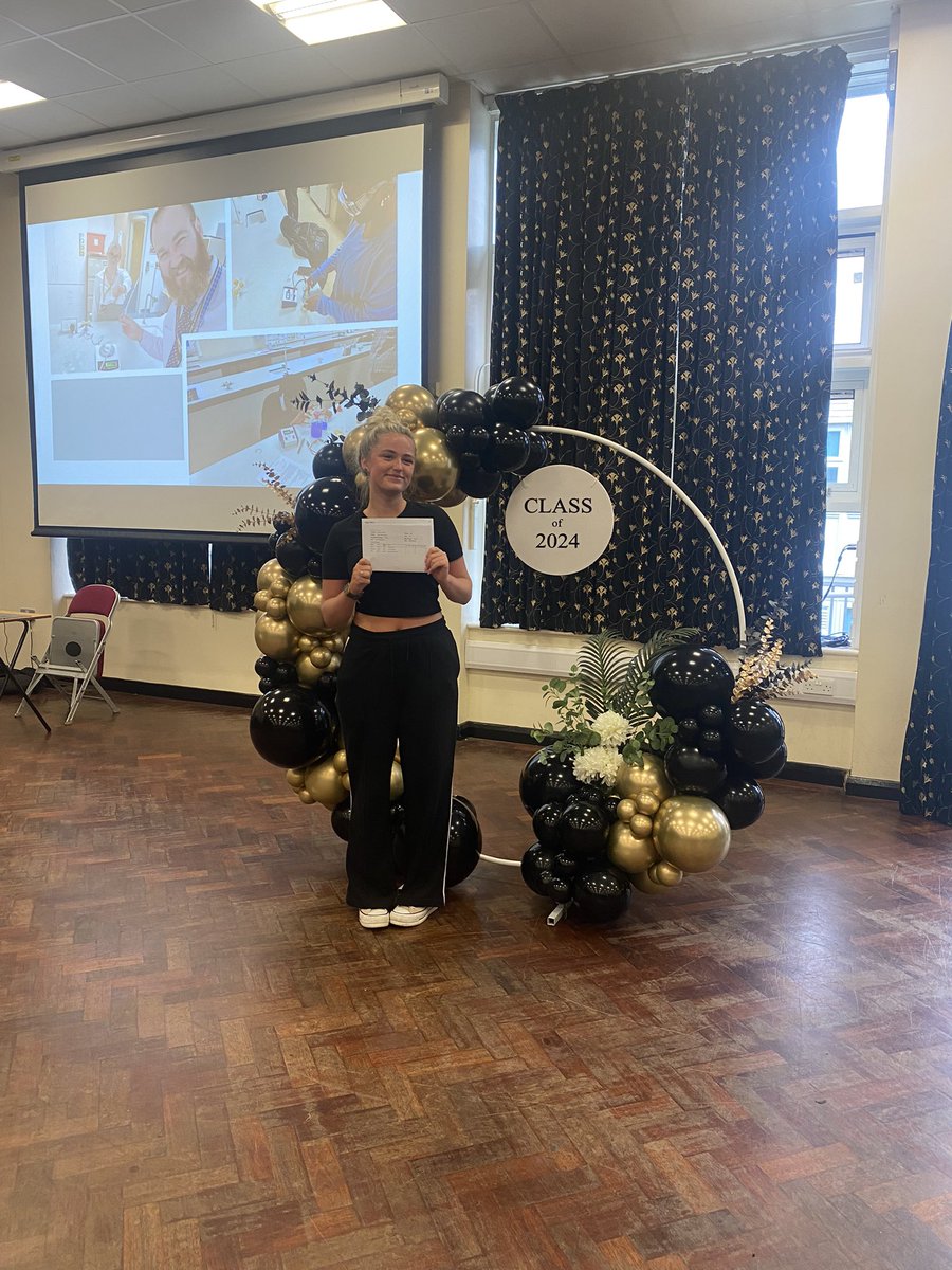 Olivia Reid, 18, has got A,A,C in her results and will be completing a year as a teaching assistant before joining drama school. She has never achieved an A in drama before now, so must have put a whole lot of work. Well done! #AlevelResults2024