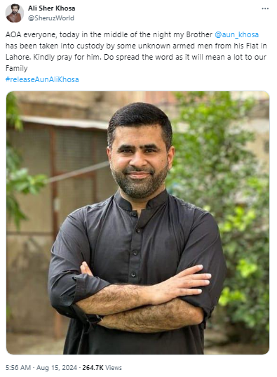 kumailsoomro's tweet photo. Satire is a powerful tool to hold the authorities accountable. But unfortunately, it is being equated with the new narrative of 'digital terrorism'. The state is targeting satirists, comedians, poets, Youtubers and social media activists. #releaseAunAliKhosa https://t.co/16o2i9BkOY