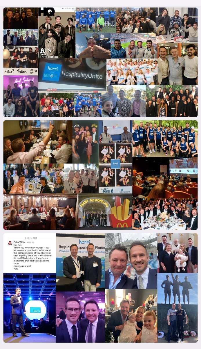 Thank you Harri for giving me the most incredible 8 years of my career, of my life. The experiences Harri has afforded me are truly incredible, unforgettable. The skills learned, relationships created, air miles accumulated, will stay with me forever.