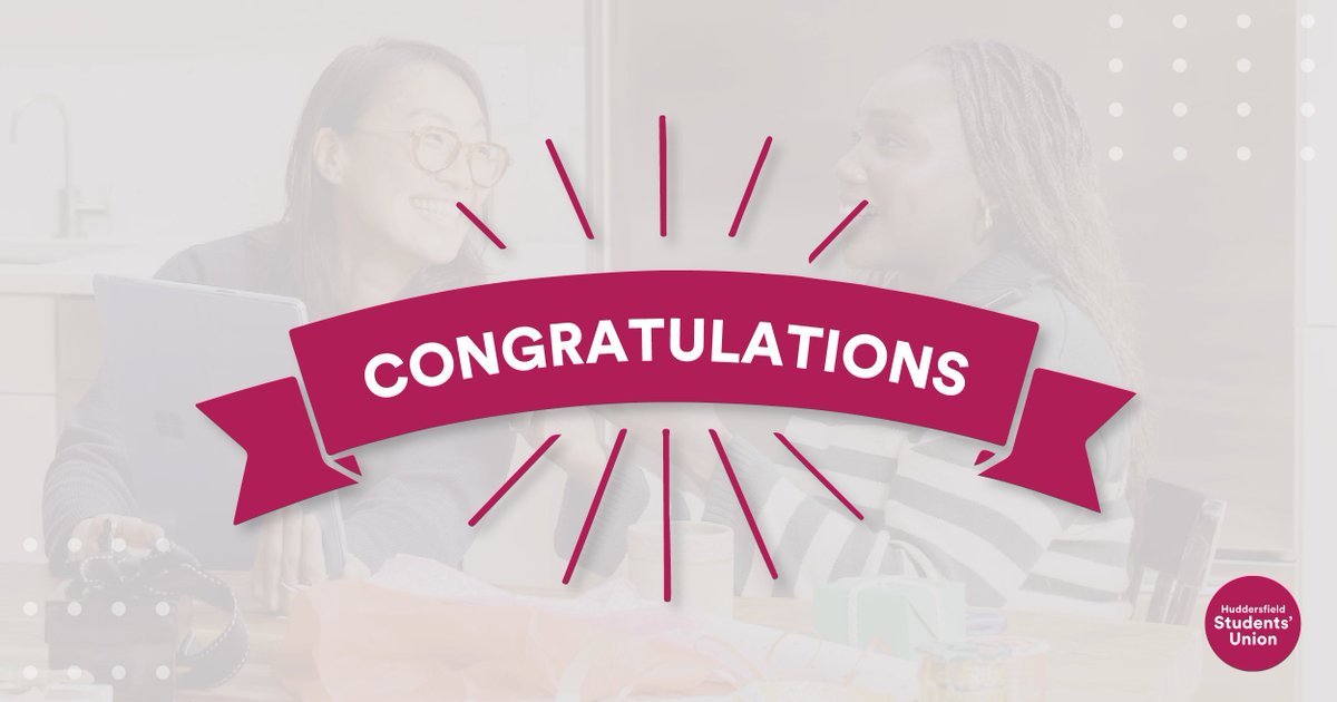 HuddersfieldSU's tweet photo. Congratulations on your well-deserved A-level results! We understand the immense dedication and hard work that goes into studying. You should be incredibly proud of this achievement. If you’re coming to @HuddersfieldUni this September, we can’t wait to see you 🤩 
#HudSU #HudUni https://t.co/6exwlVP4OR