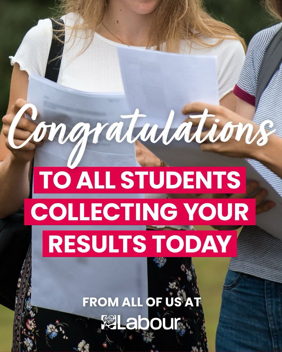 Congrats to everyone receiving their results today, a reflection of your hard work, and thank you to teachers &amp; staff for your support throughout.

It will be this government's mission to break down any barriers to opportunity in your way and help you as you take your next steps.