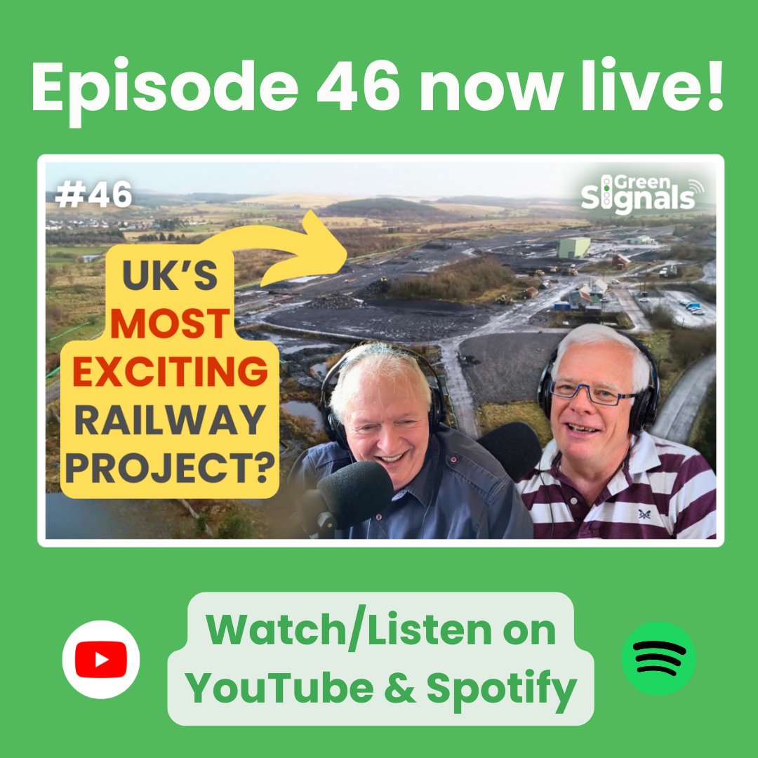 Episode 46 is here! We ask whether the UK's most exciting rail project is happening at <a href="/GCREinnovation/">GCRE</a> in South Wales. <a href="/CrossCountryUK/">CrossCountry Trains</a> cuts services in temporary timetable and <a href="/LouHaigh/">Louise Haigh</a> intervenes. And driver training begins on Northumberland Line. Watch: youtu.be/XKyRBNONnzo
