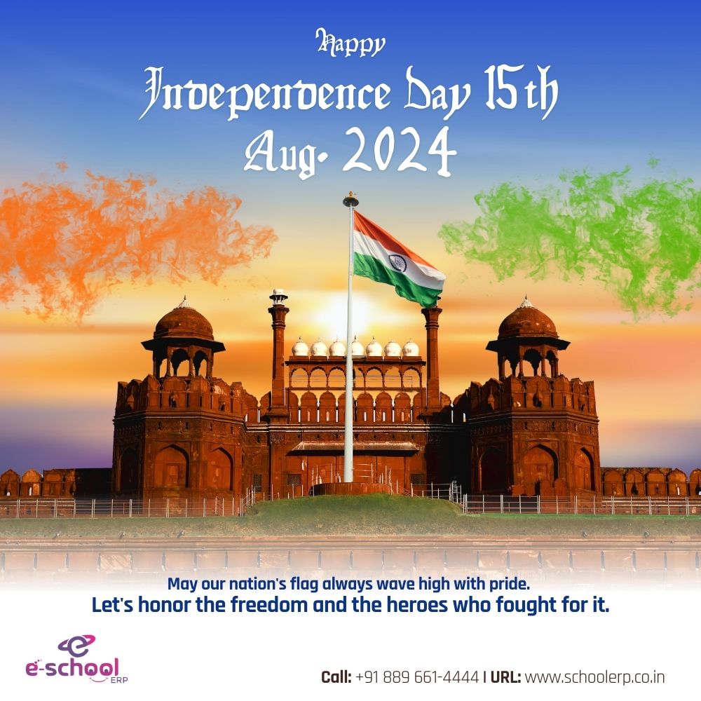 e_school_ERP's tweet photo. सभी देशवासियों को स्वतंत्रता दिवस की शुभकामनाएं।
जय हिंद। 📷
#IndependenceDay #independence #independenceday2024 #independencedaycelebration #15thaugust2024 #15thAug #freedom #freedom #freedomfighter #india #Azaadi #azaadikaamritmahotsav #AzaadiMubarak https://t.co/ETrjQ3nIsu