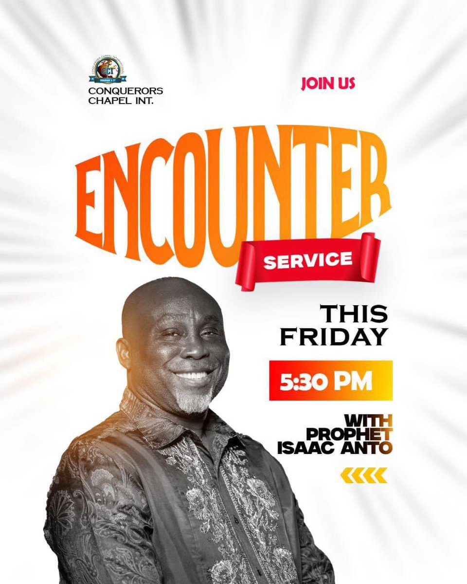 Prophet_Anto's tweet photo. Friday Encounter Service with Prophet Isaac Anto. https://t.co/uMqgRPFtOd