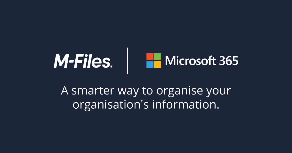 nextuae's tweet photo. How M-Files multiplies the power of Microsoft 365. M-Files can organize your Microsoft 365 data. Easily find all enterprise information in a single view. Automate approvals and workflows for simplicity and safety. https://t.co/X9Hff7AP1A https://t.co/2nfUUv2UF3