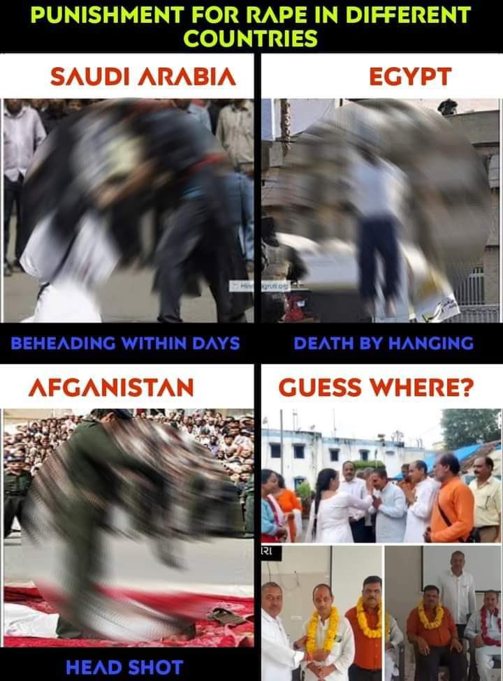 The only country in the world which garlands r@pists.  #justiceformoumitadebnath