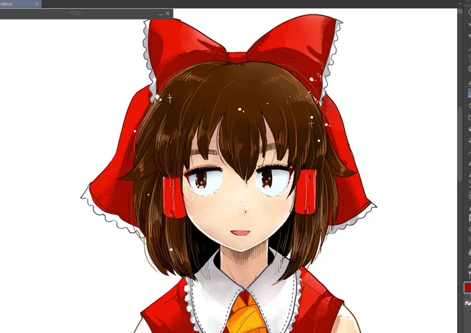 霊夢にお化粧した 