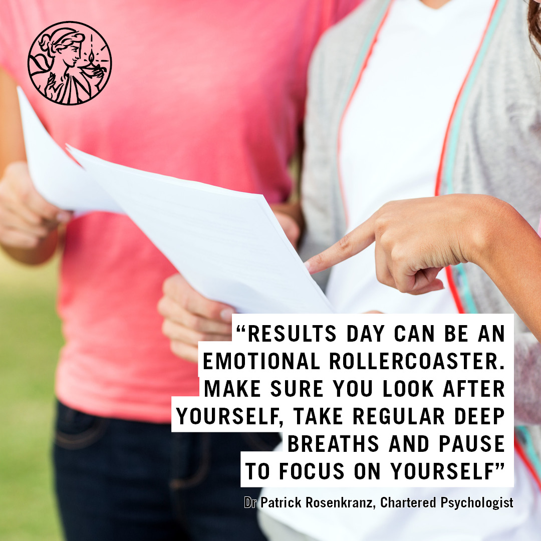 Results day can be an emotionally draining experience.

Dr Rosenkranz shares tips from a psychological perspective to help you get through the day including enlisting friends and family for support and taking regular deep breaths.

#ALevelResults tips here:bps.org.uk/news/psycholog…