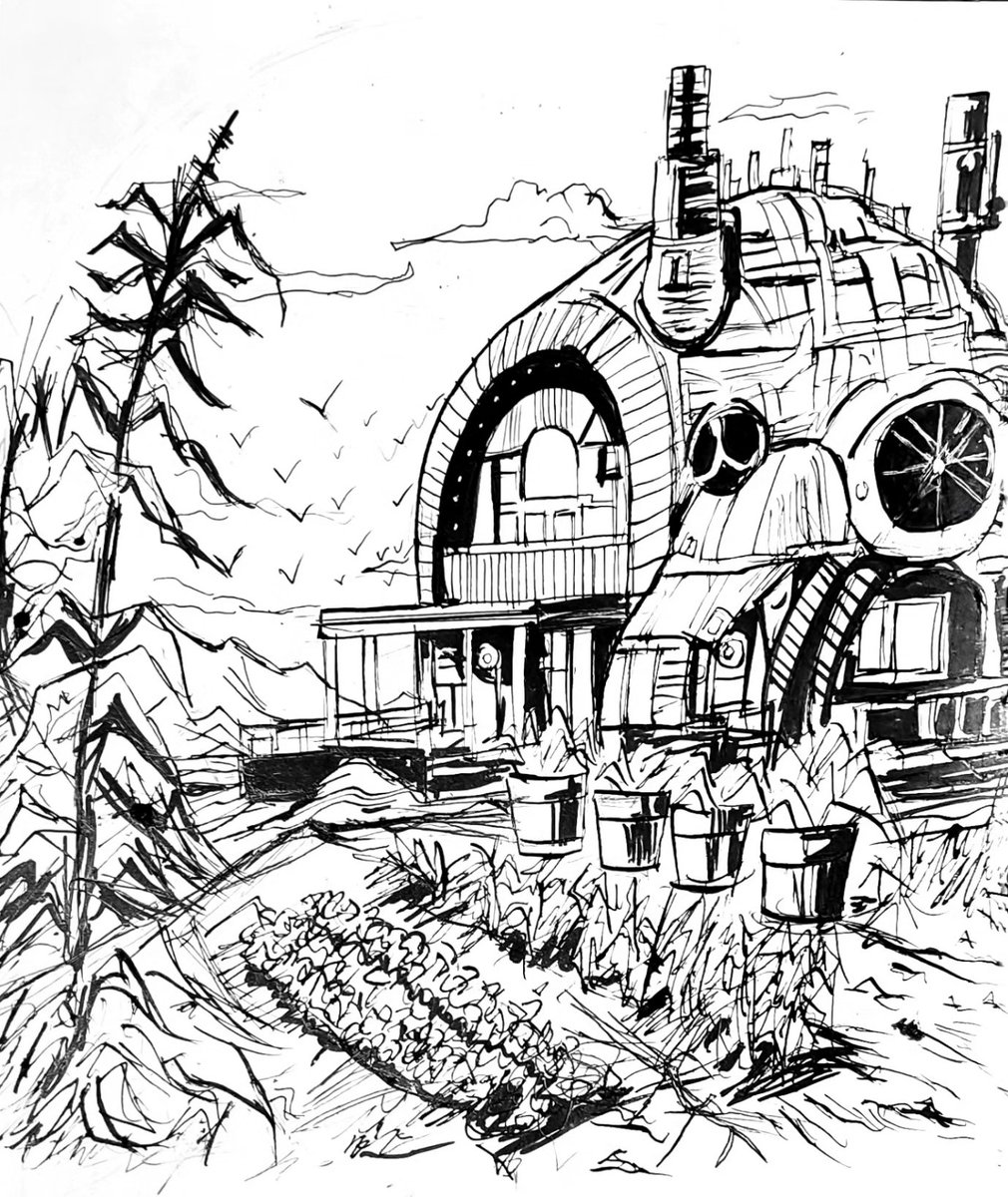 aymengo_2022's tweet photo. Hola gente cómo están? Aquí un arte conceptual de lo que sería una de las ubicaciones y paisajes del manga!! Espero que les guste.
#draw #drawing #traditionalart #sunset #desert #backgrounds #originalart #Genobis #farm #Suhgkutus #manga #color #process #plants #composition https://t.co/oZa0QqdXP1