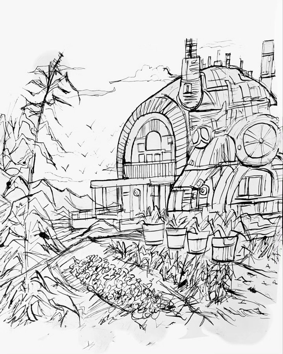 aymengo_2022's tweet photo. Hola gente cómo están? Aquí un arte conceptual de lo que sería una de las ubicaciones y paisajes del manga!! Espero que les guste.
#draw #drawing #traditionalart #sunset #desert #backgrounds #originalart #Genobis #farm #Suhgkutus #manga #color #process #plants #composition https://t.co/oZa0QqdXP1