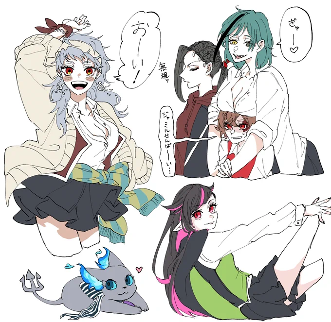 にょた描くのめちゃめちゃ楽しかったです
⚠にょた、女体化 