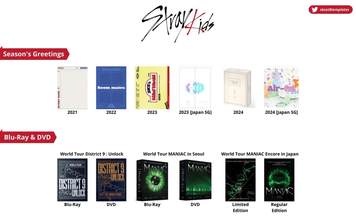 Stray Kids Template

✨ Full List
— Albums, Photobooks, Season's Greetings, etc.

➕ ATE

#StrayKids #Template #스트레이키즈