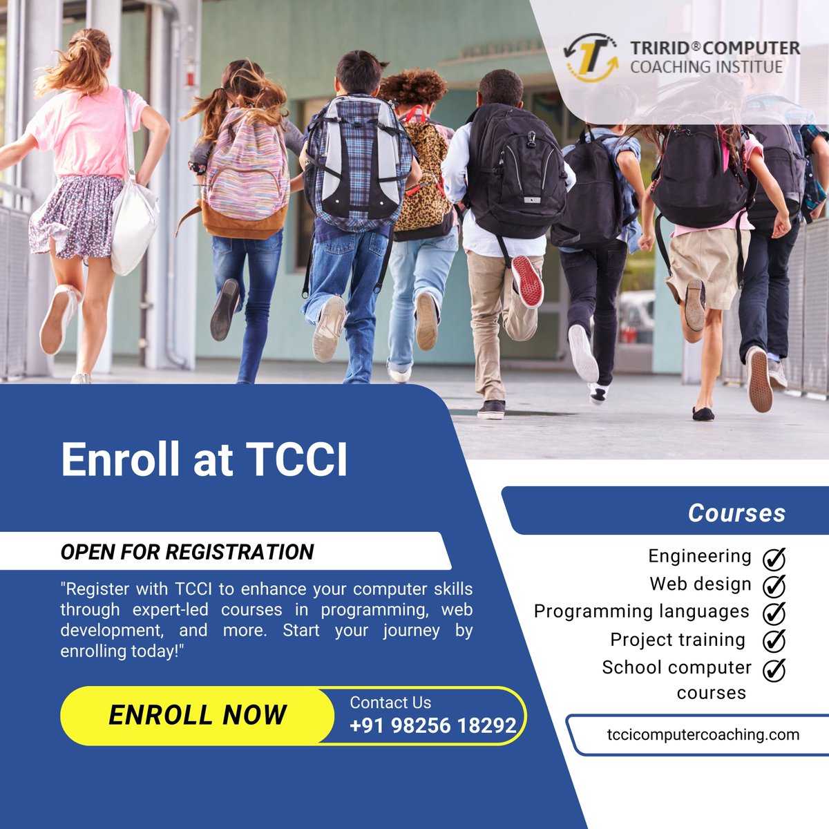 tccicomputer's tweet image. Enroll at TCCI to gain top-notch skills and advance your career with expert-led training and flexible schedules. Join us today and transform your professional future!
click the link below:
youtu.be/qD5IiNYA0SA

#Computerclassinahmedabad #Engineering #Projecttraining #Coding