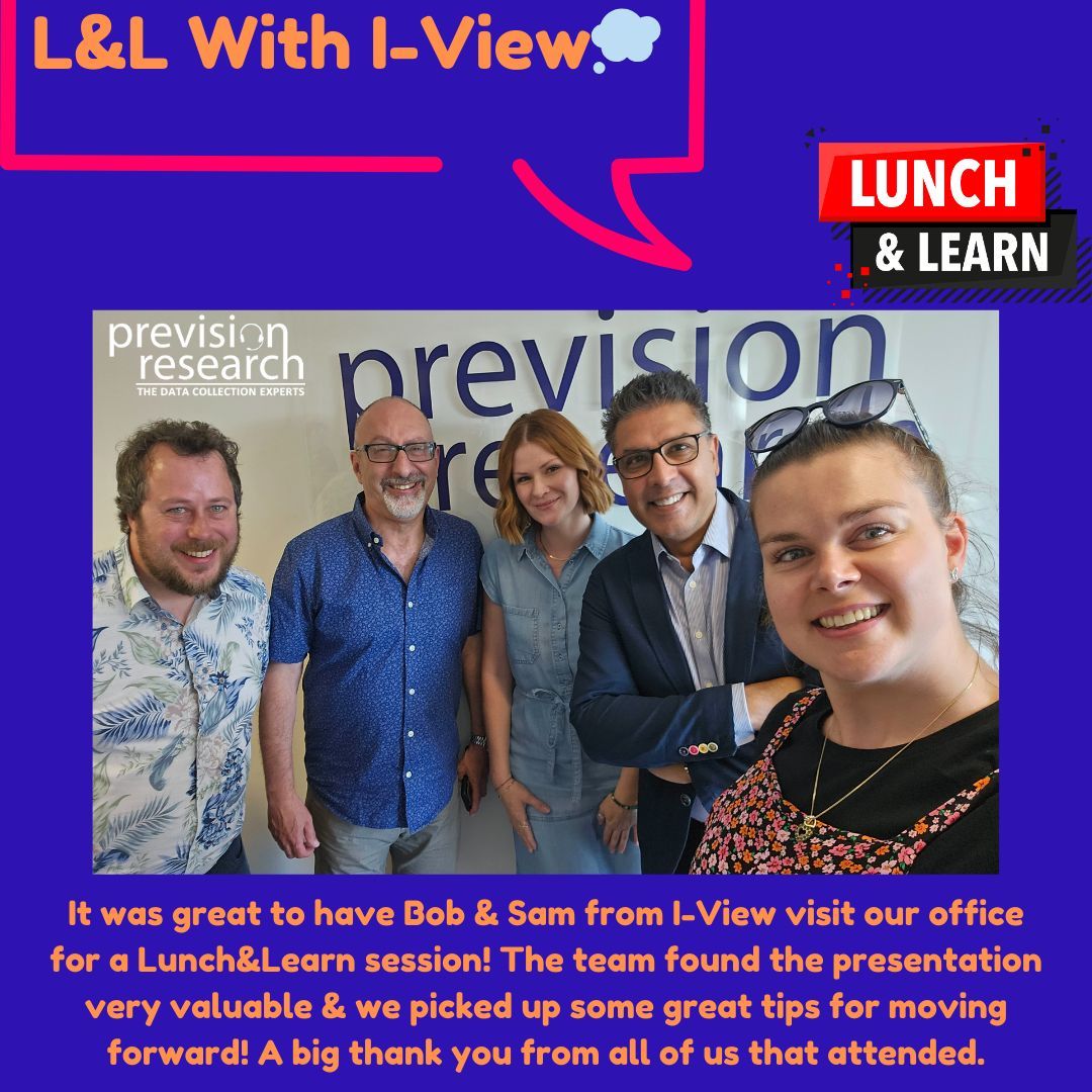 We really enjoyed our L&amp;L session with I-View! 
Welcoming Bob&amp;Sam to our office located in Milton Keynes,to present their presentation to our colleagues about how their work in Market Research is different to ours👋
#iviewstudios #lunchandlearn #session #informative #mrx #insight
