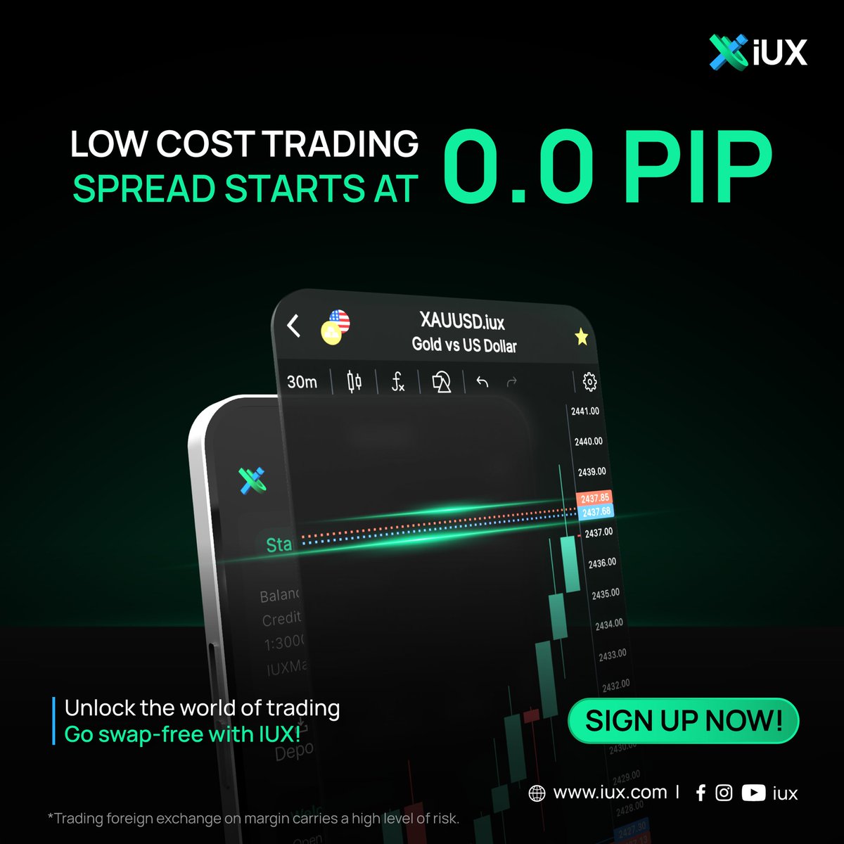 iux_official's tweet photo. Experience Superior Trading with IUX
Maximize your profits and minimize your costs with our unbeatable offers.
Trade with a spread starting from 0.0 pips and enjoy swap-free, commission-free trading.
#SuperiorTrading #BetterOffer #Trading #IUX https://t.co/cG17eD92b3