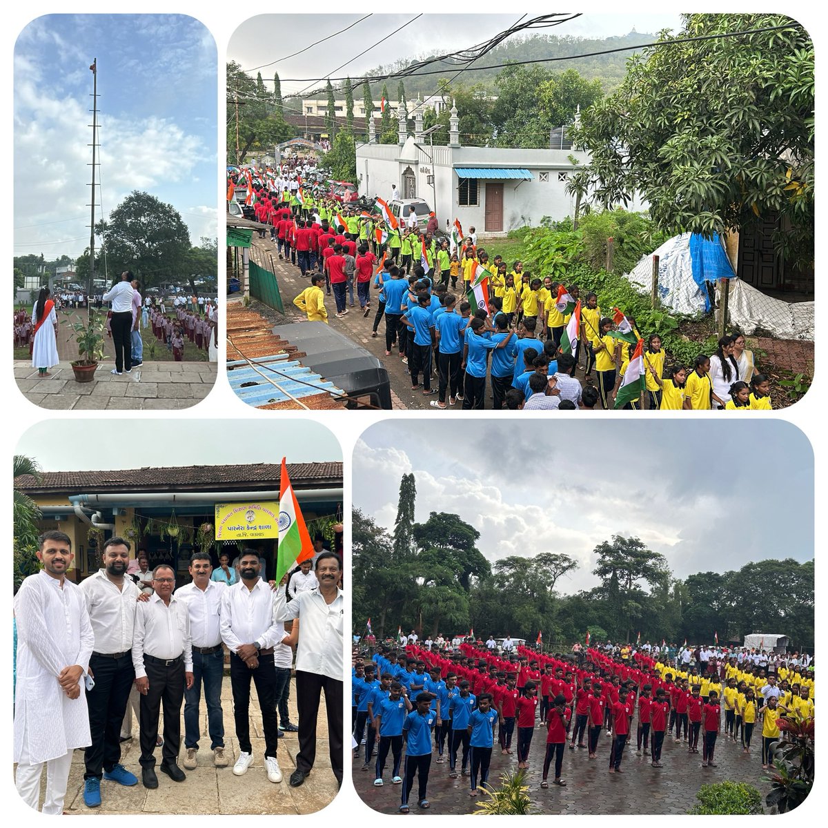 આજરોજ ૭૮મા રાષ્ટ્રીય પર્વની ઉજવણી પારનેરા તથા અતુલ ગામે કરવામાં આવી.તિરંગા યાત્રા, એક પેડ માં કે નામ અંતર્ગત વૃક્ષારોપણ, ODF+ વિલેજ અંતર્ગત સ્વચ્છતા સેવા સહિતના કાર્યક્રમો યોજાયા <a href="/DDO_VALSAD/">DDO Valsad</a> <a href="/collectorvalsad/">Collector Valsad</a> <a href="/sbmr_valsad/">SBM-G, DRDA Valsad</a> <a href="/dyddo_valsad/">DY DDO VALSAD</a> <a href="/SPvalsad/">SP_valsad</a> <a href="/sdmvalsad/">SDM VALSAD</a> <a href="/tdovalsad1/">𝐓𝐃𝐎 𝐕𝐀𝐋𝐒𝐀𝐃</a> <a href="/valsadnnm/">District ICDS Office Valsad</a>