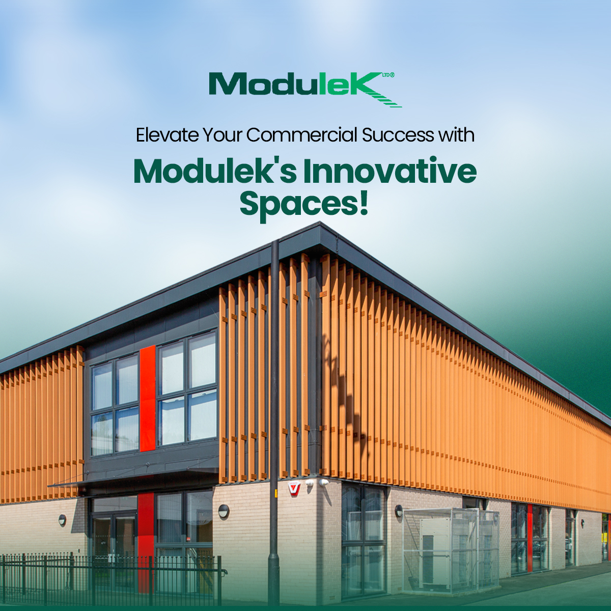 Modulekltd's tweet image. Our expertise in designing and delivering bespoke buildings places you at the forefront of efficient and sustainable construction.

Contact us at 01202 813121 or sales@modulek.co.uk.

modulek.co.uk

#Modulek #CommercialBuilding #ModularInnovation #FutureReady