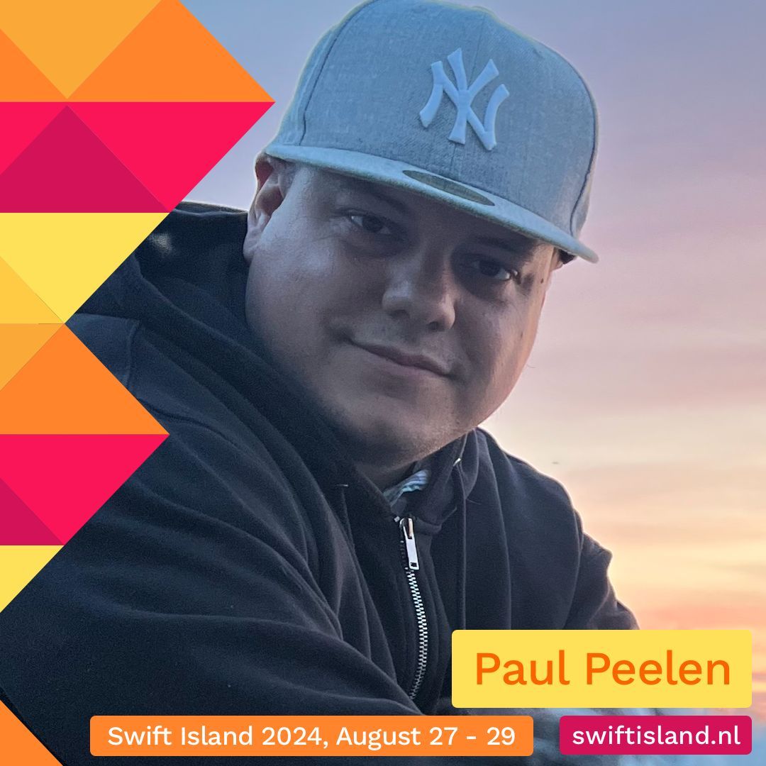 SwiftIslandNL's tweet image. Pleased to introduce Paul Peelen (@ppeelen)! Paul, a Staff Engineer @PayPal, has over 15 years in iOS development 🇸🇪. Based in Stockholm, he co-organizes CocoaHeads and created the Swift Island app 🌴.  
buff.ly/3Yx8zHn buff.ly/3YvgqVS
