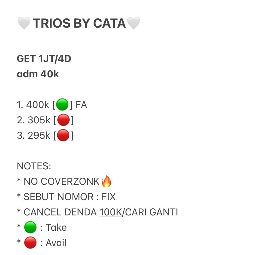 mothvness's tweet image. siapa yang cari arisan trios🙋🏻‍♀️ aku ada nih slot untung #zonauang
