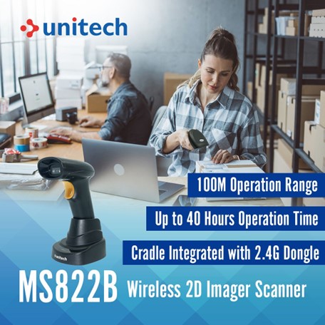 ersltduk's tweet image. Explore the @unitecheu MS822B wireless 2D imager today bit.ly/3yrYv85  Built tough for daily retail life, it pairs effortlessly, making it perfect for any retail spot, from small boutiques to huge supermarkets. 🛒 #RetailTech #WirelessScanner #2DImage