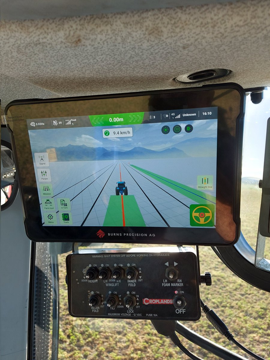 Our first BPA-S2™️ Autosteer System installed on a New Holland tractor near Cowra. Its using our SteerMeRTK™️ 2cm correction service but has the option of using free 15cm pass to pass PPP satellite corrections.