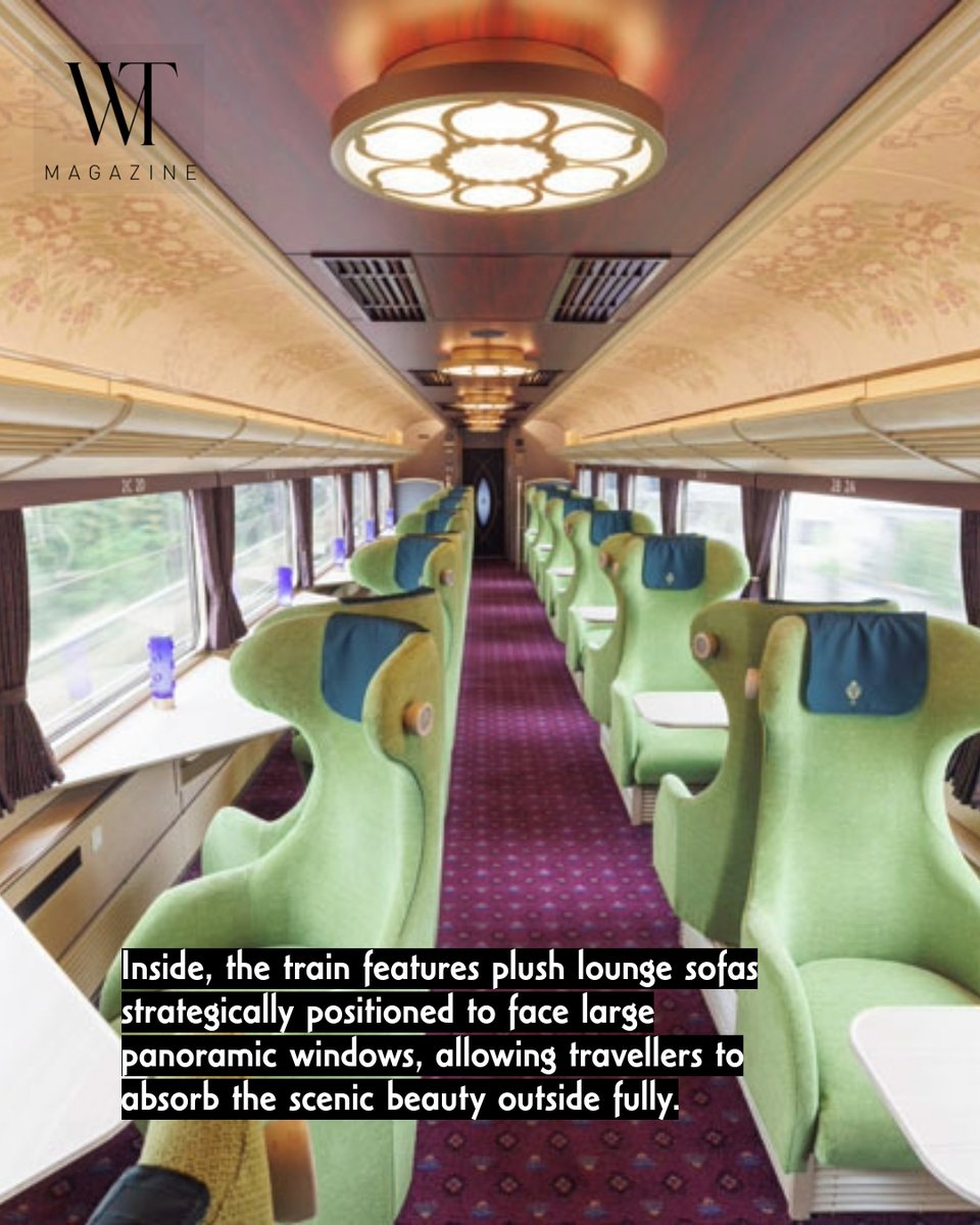 WTravelMagazine's tweet photo. Explore Japan's cultural heartland aboard the luxurious Kintetsu Aoniyoshi train, connecting Osaka, Nara & Kyoto.
READ https://t.co/AyvCKE9EIg
#Travel #LuxuryTravel #Train #SightseeingTrain #Japan #Osaka #Nara #Kyoto #KintetsuAoniyoshi #Aoniyoshi https://t.co/wh60xP7p6a
