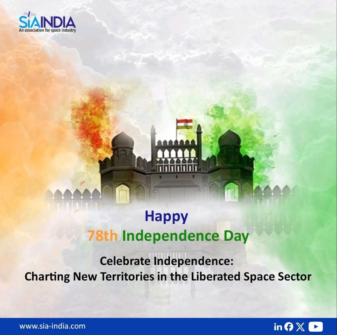 SIA-India salutes India's 78 years of freedom, innovation and boundless possibilities!
Happy Independence Day🎆
#VandeMataram