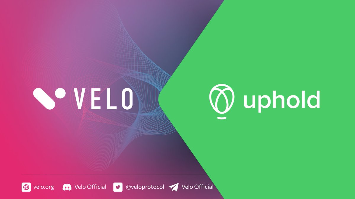 🚨 Velo is Now Listed on Uphold! 🚨

Hey, Velorians! 🚀

Awesome news! You can now trade VELO on <a href="/UpholdInc/">Uphold</a> , one of the most versatile financial platforms out there!

💡 About Uphold:
Founded in 2014, Uphold offers services for buying, selling, and managing cryptocurrencies,