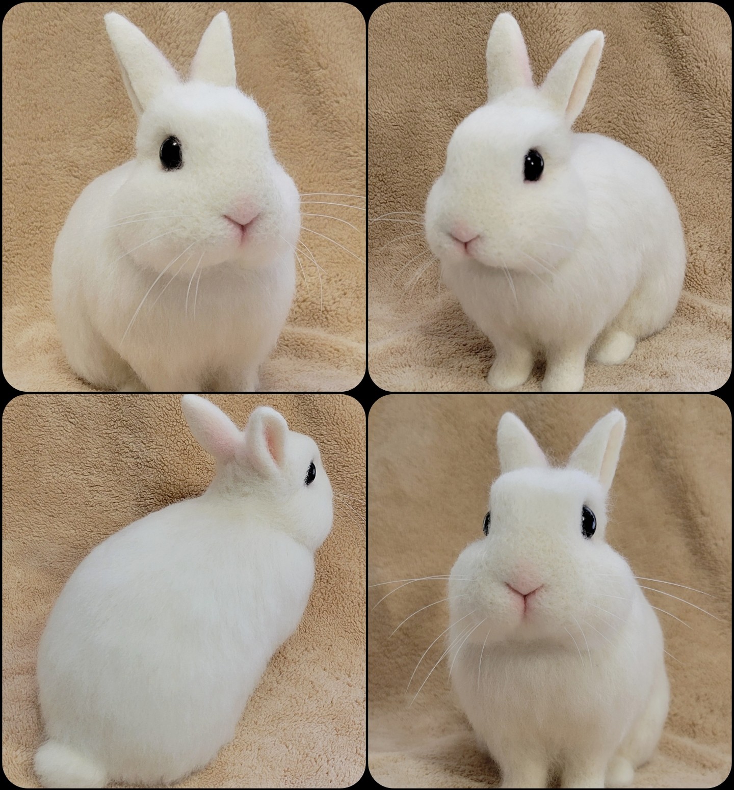 羊毛フェルト。うさぎ。オーダーNo.53 嫌 羊毛フェルト。うさぎ。オーダーNo.53 嫌