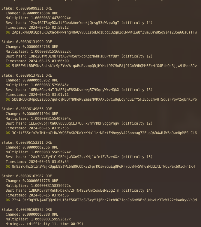 crypto_miser's tweet photo. Mining away ⛏️

#ore #solana https://t.co/8WeC08mTZf