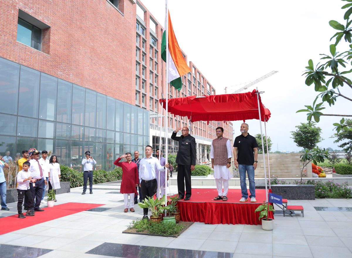 drajaykumar_ias's tweet photo. Happy 78th Independence Day. 
Privileged to be part of Rishihood University Independence day celebrations. Very impressed and inspired with their nation building focus, @RishihoodUni https://t.co/ZJltUW9sHZ