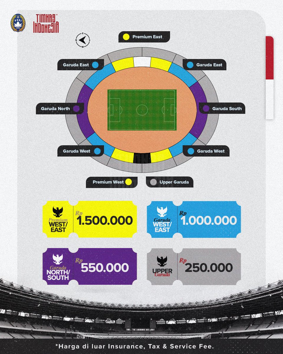 TimnasIndonesia's tweet photo. 📣 𝐎𝐅𝐅𝐈𝐂𝐈𝐀𝐋 𝐒𝐀𝐋𝐄 🎫
⇥ 𝑃𝑒𝑛𝑗𝑢𝑎𝑙𝑎𝑛 𝑇𝑖𝑘𝑒𝑡 𝑅𝑒𝑠𝑚𝑖 ⇤

📲 Livin’ by @bankmandiri 
📌 17 Agustus | 17.00 WIB 

‣ #KitaGaruda ‣ #GarudaMendunia https://t.co/RodgYTQ4GC