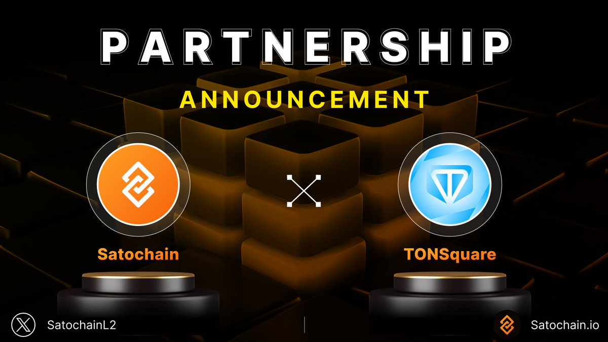 📢 Partnership Announcement

🤝 We’re excited to share that we’re teaming up with <a href="/TONSquare_io/">TONSquare</a> .

🔗 TONSquare is the most practical TON Layer-2 Network, proposing a bridge between TON and EVM-compatible chains, thereby unlocking new avenues for decentralized applications