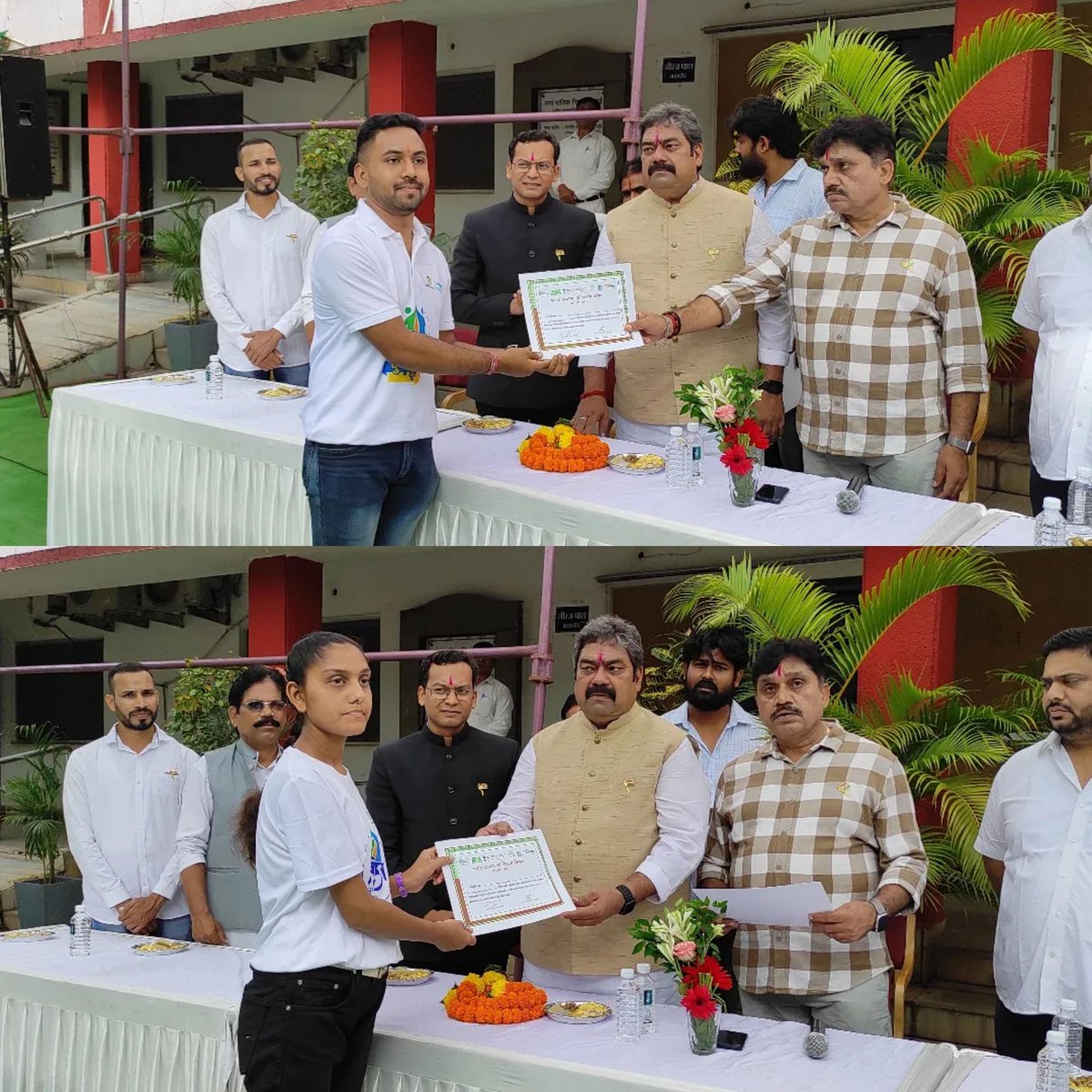 "On the occasion of 15th August,  #YuvodayaVolunteers were honored by the district administration. This recognition stands as a testament to their dedication, hard work, and commitment to serving the community. Jai Hind!"
#YuvodayDurg 

<a href="/ChhattisgarhCMO/">CMO Chhattisgarh</a> <a href="/DPRChhattisgarh/">Jansampark CG</a> <a href="/DurgDist/">Durg</a>