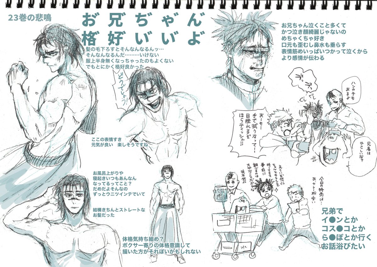 昨日悲鳴を上げてから「この熱を…発散しなきゃ…」て描いてたお兄ちゃん詰め 