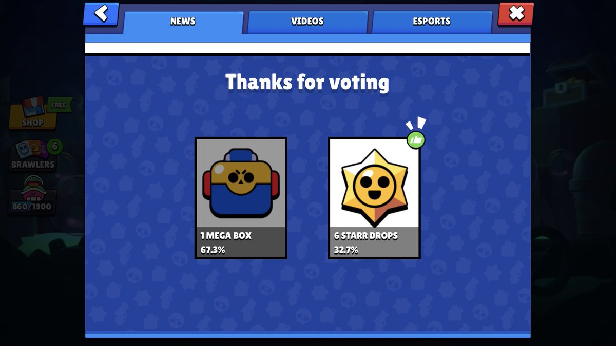kitesun4's tweet photo. Vote for Start Drops because yes :> #BoxvsDrops #BrawlStars https://t.co/7tDv43cgiS