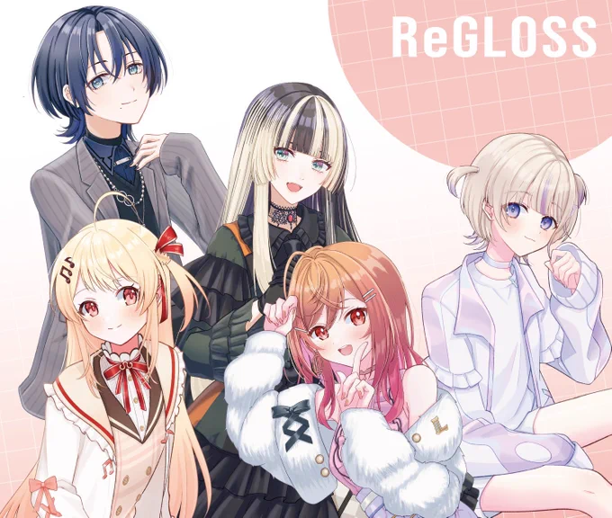 ReGLOSSちゃん250万人おめでとう～!#青ペン #Artnose #ririkart #らでん似絵 #はじめ武勇伝 
