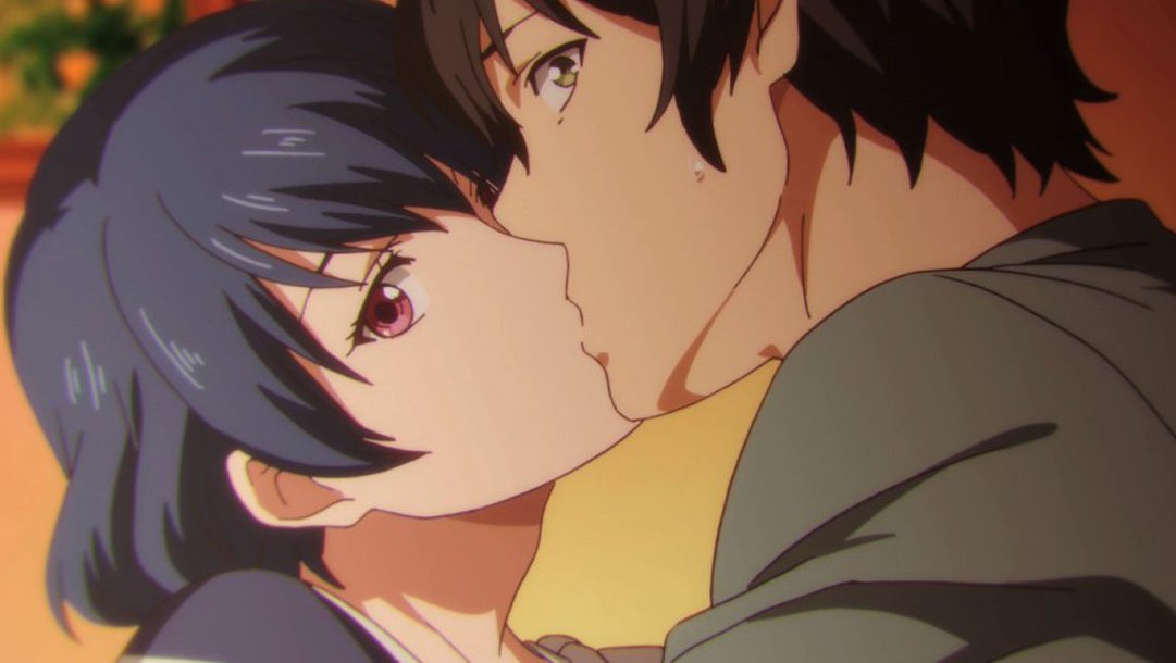 sakura_18yo's tweet image. #ドメスティックな彼女 (2019) 7～9話。先生(義姉)は一人でしているところを部屋のドアの隙間から夏生に見られてしまう... てかそういうことするときはドア閉めてください先生ｗ 瑠衣(義妹)も節操なく夏生をベッドに誘って励んでいるところを先生に目撃されて修羅場に... だからドア閉めなさいってばｗ