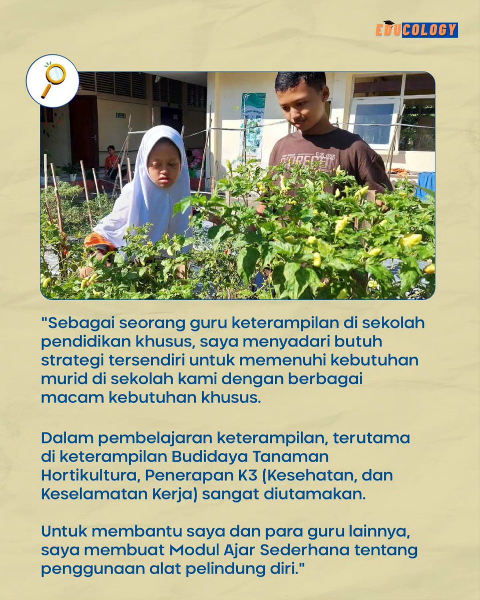 educology_id's tweet photo. Mendidik anak berkebutuhan khusus tentunya memerlukan strategi dan pendekatan yang khusus juga. Kita simak yuk, cara ibu Dita mengajar muridnya yang berkebutuhan khusus di SLB Negeri 1 Bantul, DIY β¨ππ»
#KurikulumMerdeka #PlatformMerdekaMengajar https://t.co/8CRs3eCBuj