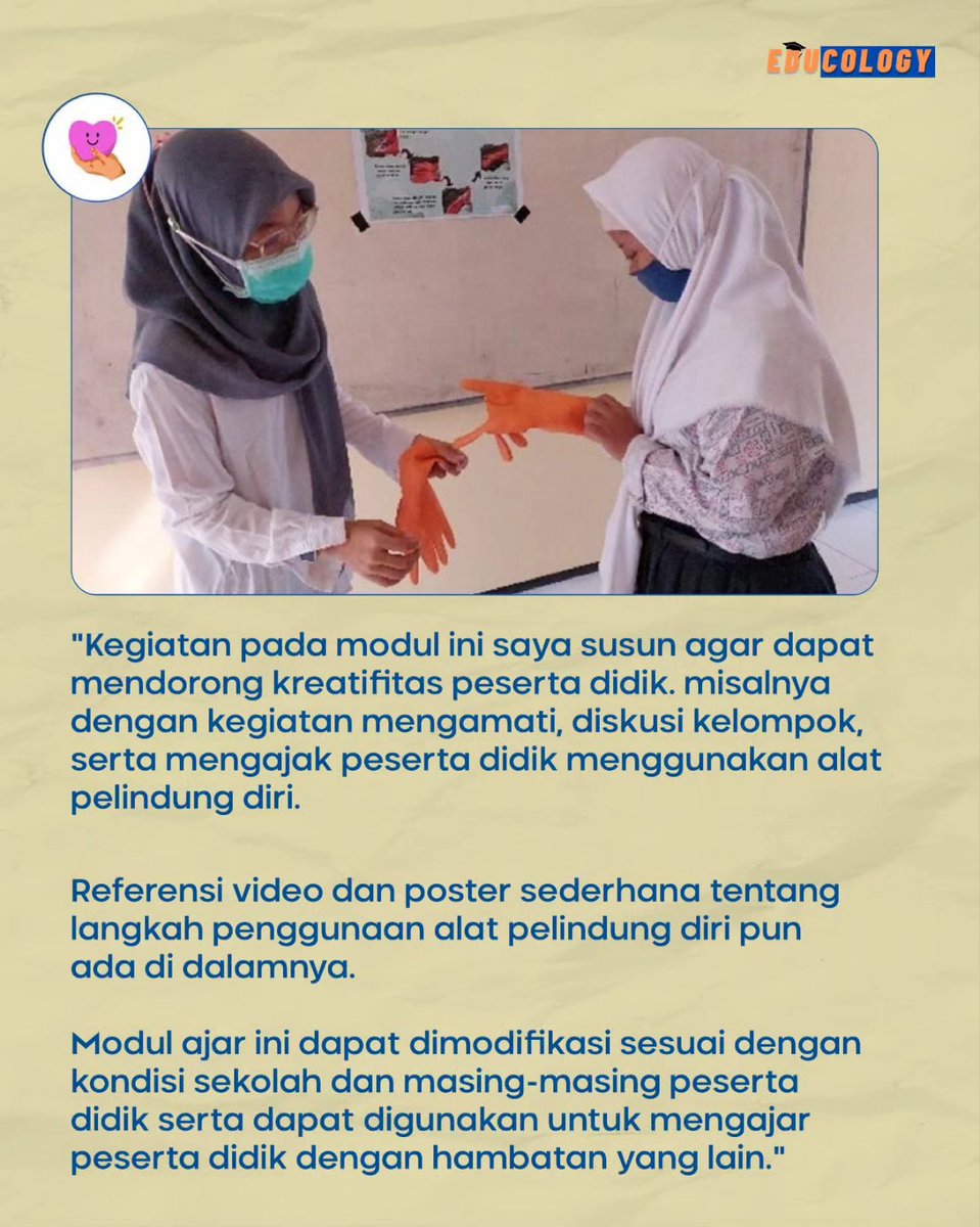 educology_id's tweet photo. Mendidik anak berkebutuhan khusus tentunya memerlukan strategi dan pendekatan yang khusus juga. Kita simak yuk, cara ibu Dita mengajar muridnya yang berkebutuhan khusus di SLB Negeri 1 Bantul, DIY β¨ππ»
#KurikulumMerdeka #PlatformMerdekaMengajar https://t.co/8CRs3eCBuj