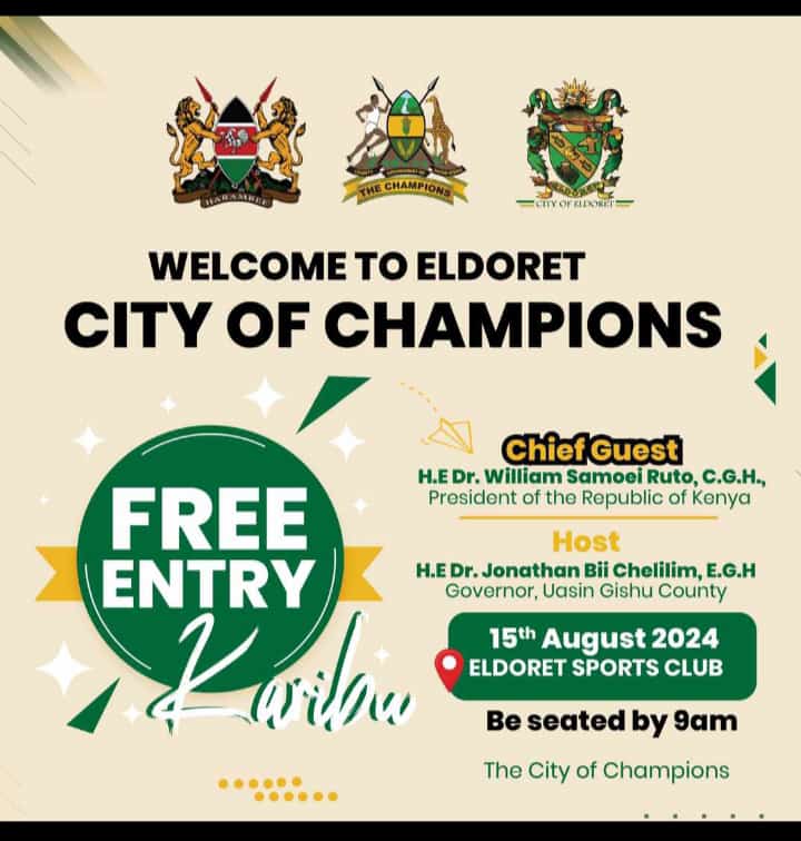 Congratulations Eldoret the 5th City of Kenya 

#eldoretcity #eldoret City of Champions