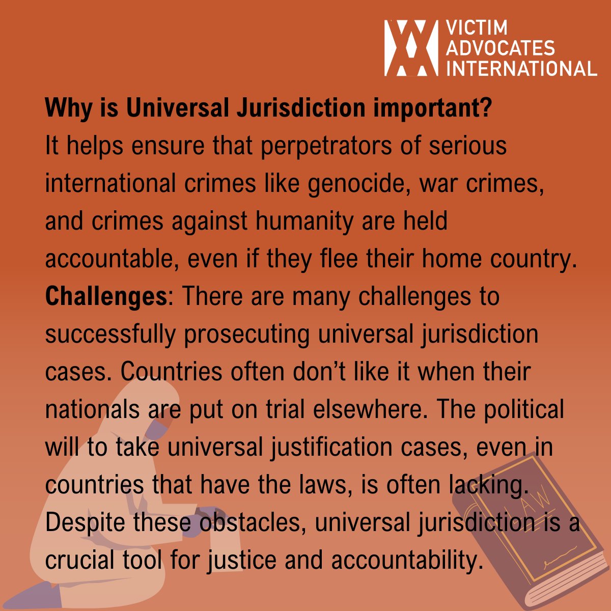 Do you know what is #UniversalJurisdiction? It's been making headlines recently in the context of the #Rohingya and #Myanmar. Learn about its meaning, strengths, challenges. Have a question you would like answered? Send us a message! 📩
