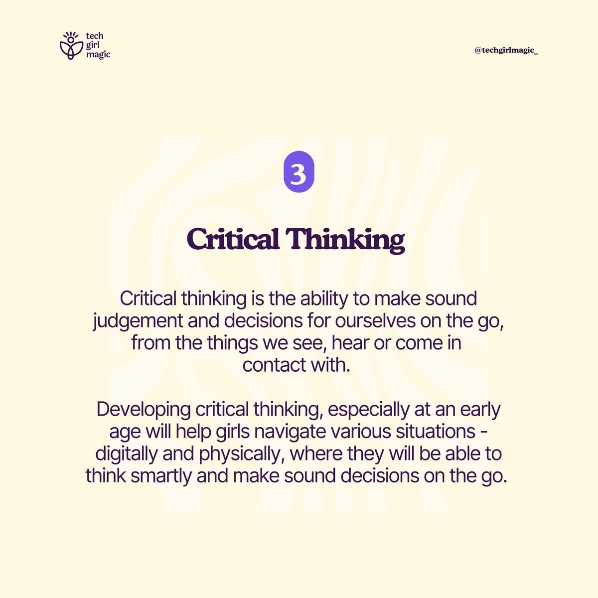 3 Digital Skills Every Girl Should Develop To Prepare Her For The Future 💜👩🏽‍💻✨

_____

We have opened applications to Girls between the Ages of 11 - 16 to submit their Essay entries! Apply here: buff.ly/3SMqkPn