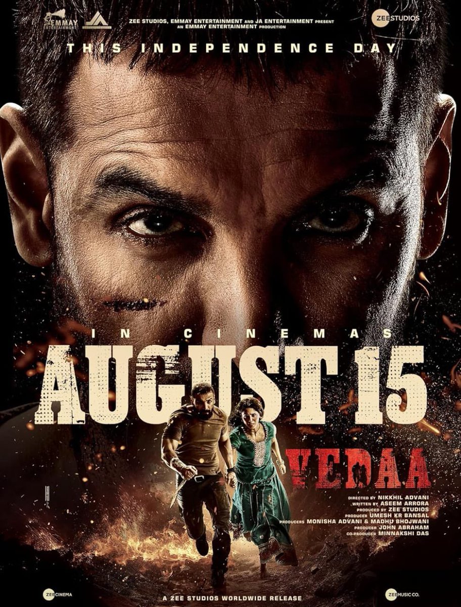 AntonyLRuben's tweet photo. “All the Very best to the entire #Vedaa team on the release today! 🎬 We’re thrilled to have been a part of this journey, crafting the Trailers and Promos for this incredible film. Wishing the team all the success at the box office!
@nikkhiladvani @EmmayEntertain @johnabrahament @tamannaahspeaks  @SharvariWagh14 @ZeeStudios_  @rubentrailerhouse #JohnAbraham