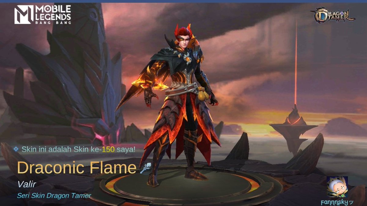 Udin_SLf97's tweet photo. Saya baru saja mendapatkan Skin baru Draconic Flame di Mobile Legends: Bang Bang! Ayo kita berhadapan melawan Player MOBA terbaik dunia bersama-sama! 
https://t.co/1nA1Ig0n6v https://t.co/PzPd8I09Oj