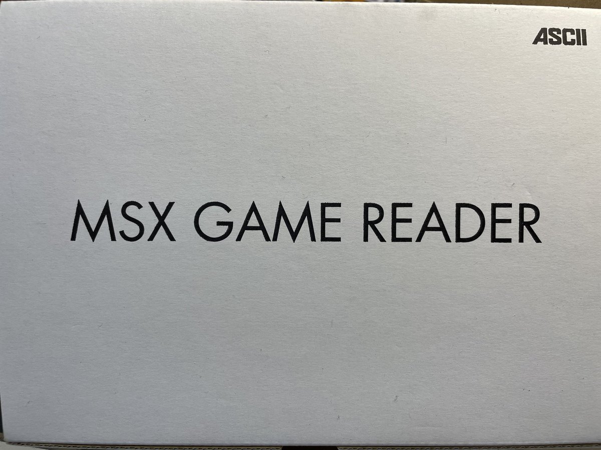 MSXゲームリーダーアスキーMSX GAME READER ASCII MSX ゲーム リーダー