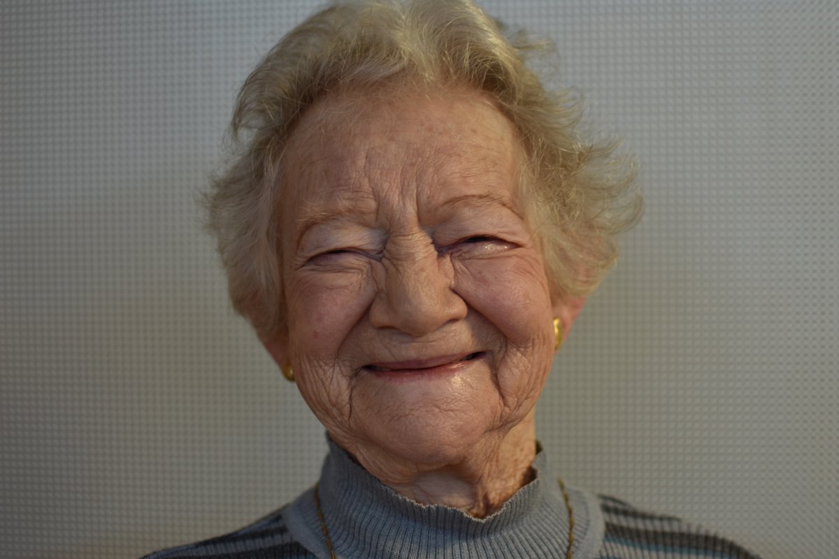 HolocaustUK's tweet photo. Today is the 96th birthday of Holocaust survivor Ann Kirk BEM.  Please #sendhersomelove on her special day! https://t.co/MpNW3qd2Rq